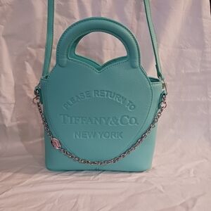 New Tiffany & Co Heart Shaped Crossbody Purse